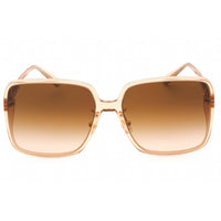 Coach Women's Sunglasses - Transparent Brown Plastic Full Rim Frame | 0HC8368D 556174 ,