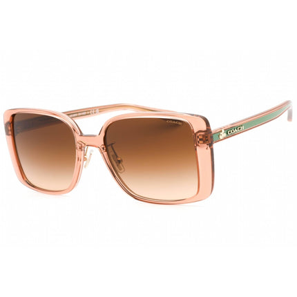 Coach Women's Sunglasses - Transparent Saddle Plastic Full Rim Frame | 0HC8375 574974 ,