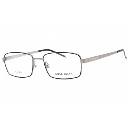 Cole Haan Men's Eyeglasses - Clear Demo Lens Black Rectangular Frame | CH4013 001 ,