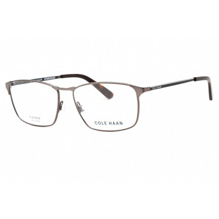 Cole Haan Men's Eyeglasses - Clear Demo Lens Gunmetal Rectangular Frame | CH4046 033 ,