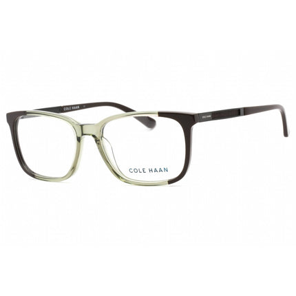 Cole Haan Men's Eyeglasses - Clear Demo Lens Olive Crystal Square Frame | CH4044 308 ,