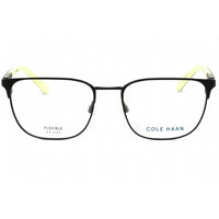 Cole Haan Unisex Eyeglasses - Clear Demo Lens Black Square Metal Frame | CH4505 001 ,