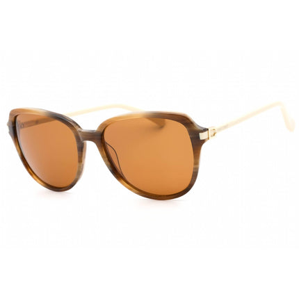 Cole Haan Women's Sunglasses - Brown Horn Full Rim Butterfly Frame | CH7070 205 ,