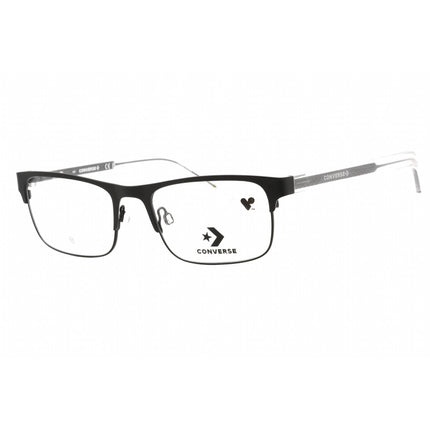 Converse Men's Eyeglasses - Matte Black Metal Full Rim Rectangular Frame | CV3022 001 ,