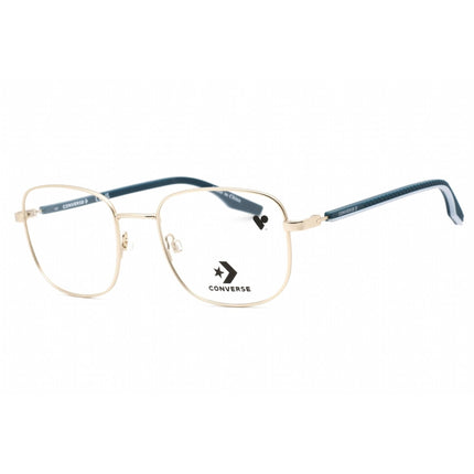 Converse Unisex Eyeglasses - Satin Gold Rectangular Frame Clear Lens | CV3020 717 ,