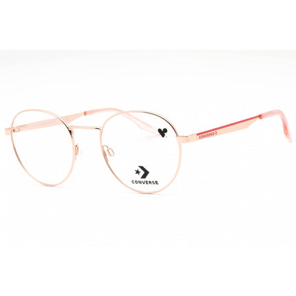 Converse Unisex Eyeglasses - Shiny Rose Gold Round Metal Full Rim Frame | CV1010 780 ,