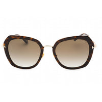 Tom Ford Women's Sunglasses - Dark Havana Metal Cat Eye Full Rim Frame | FT0792 52H ,