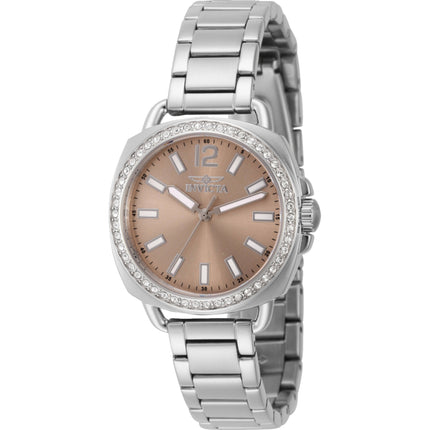 Invicta Women's Watch - Wildflower Light Pink Dial Silver Bracelet Crystals | 46341 ,