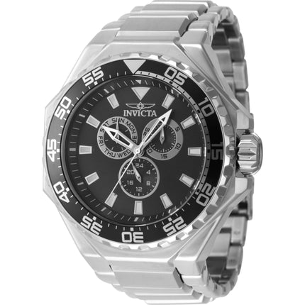 Invicta Men's Watch - Pro Diver Black Dial Silver Stainless Steel Bracelet | 46556 ,