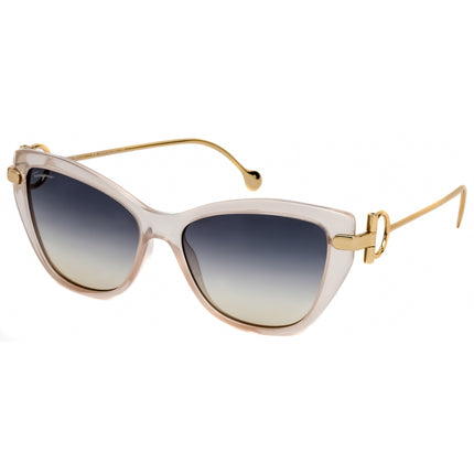 Salvatore Ferragamo Women's Sunglasses - Nude Plastic Cat Eye Shape Frame | SF928S 290 ,