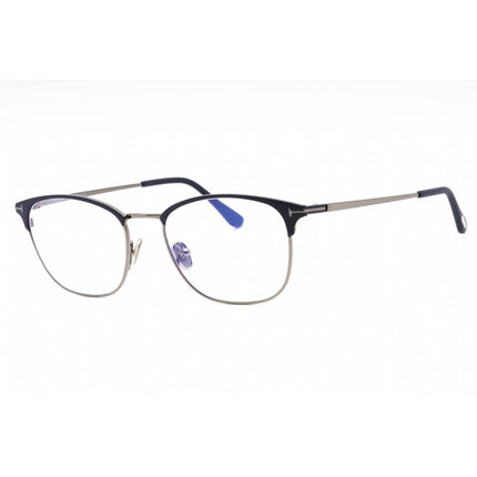 Tom Ford Men's Eyeglasses - Matte Blue Cat Eye Full Rim Metal Frame | FT5750-B 091 ,