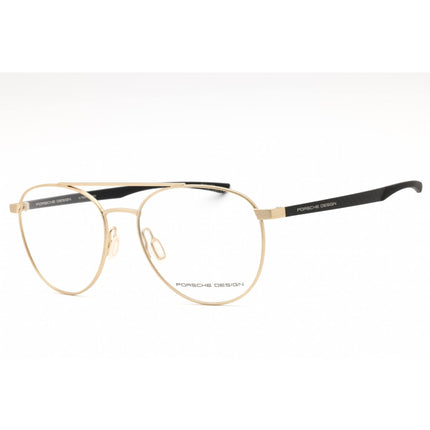 Porsche Men's Eyeglasses - Gold/Black Metal Aviator Shape Full Rim Frame | P8754 B ,
