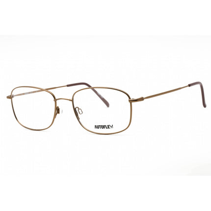 Flexon Men's Eyeglasses - Coffee Metal Rectangular Full Rim Frame | AUTOFLEX 47 218 ,