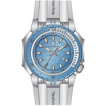 Technomarine Men's Watch - Manta Sea Quartz Light Blue Dial Rubber Strap | TM-224007 ,