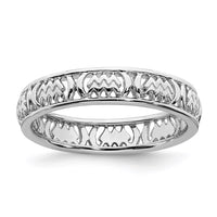 Sterling Silver Stackable Expressions Aquarius Zodiac Ring | QSK2017 ,
