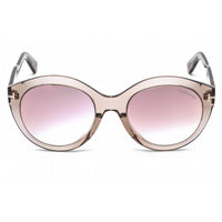 Tom Ford Women's Sunglasses - Brown Bright Shine Acetate Oval Shape Frame | FT0661 45G ,
