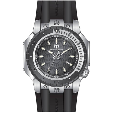 Technomarine Men's Watch - Manta Sea Quartz Gunmetal Dial Silicone Strap | TM-224006 ,