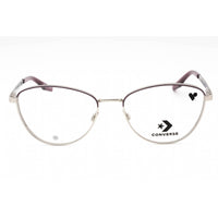 Converse Women's Eyeglasses - Satin Silver/Dahlia Metal Cat Eye Frame | CV1014 045 ,
