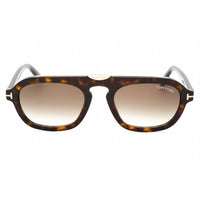 Tom Ford Men's Sunglasses - Dark Havana Plastic Pilot Full Rim Frame | FT0736 52K ,