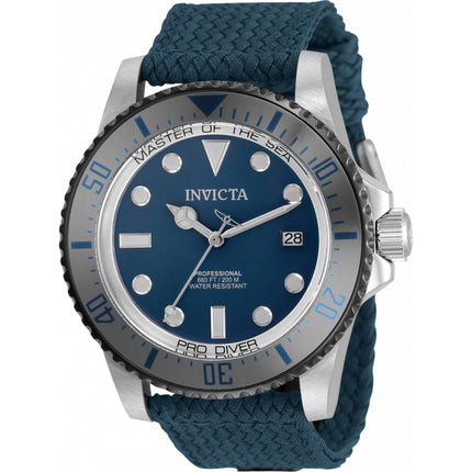 Invicta Men's Watch - Pro Diver Automatic Navy Blue Dial Polyester Strap | 35487 ,