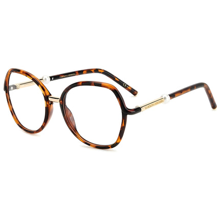 Carolina Herrera Women's Eyeglasses - Havana Butterfly Frame Demo Lens | HER 0080 0086 ,