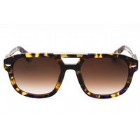 Police Men's Sunglasses - Shiny Havana Acetate Square Full Rim Frame | SPLL19M 0744 ,