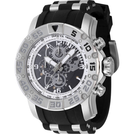 Invicta Men's Watch - Invicta Racing Chronograph Silver Tone Case Strap | 48060 ,