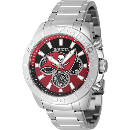 Invicta Men's Watch - NFL Tampa Bay Buccaneers Red and Black Dial Bracelet | 47943 ,