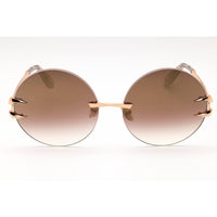 Roberto Cavalli Women's Sunglasses - Copper Gold Metal Round Full Rim | SRC006 8FCG ,