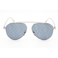 Fendi Men's Sunglasses - Shiny Palladium Metal Full Rim Frame | FE40061U 16X ,