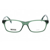 Hugo Boss Men's Eyeglasses - Green Horn Plastic Rectangular Frame | BOSS 1645 06AK 00 ,