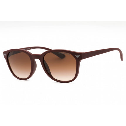 Emporio Armani Men's Sunglasses - Matte Bordeaux Oval Full Rim Frame | 0EA4225U 610113 ,