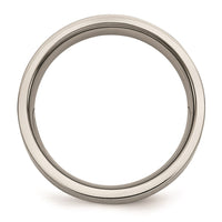 Titanium Polished 1/4ct tw. Diamond 6mm Band | TB442A ,