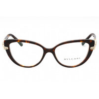 Bvlgari Women's Eyeglasses - Havana Plastic Full Rim Cat Eye Frame | 0BV4199B 504 ,