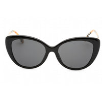 Burberry Women's Sunglasses - Black Cat Eye Frame Dark Grey Lens | 0BE4407F 385387 ,
