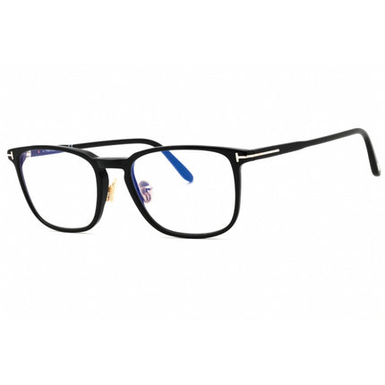Tom Ford Men's Eyeglasses - Shiny Black Acetate Rectangular Full Rim | FT5699-B 001 ,
