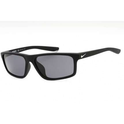 Nike Unisex Sunglasses - Matte Black/White Plastic Rectangular Frame | CW4656 010 ,