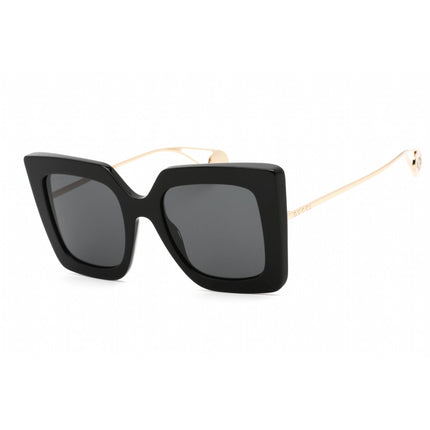 Gucci Unisex Sunglasses - Black/Gold Plastic Butterfly Full Rim Frame | GG0435S 001 ,
