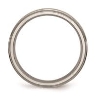 Titanium Ridged Edge 5mm Polished Band | TB5 ,