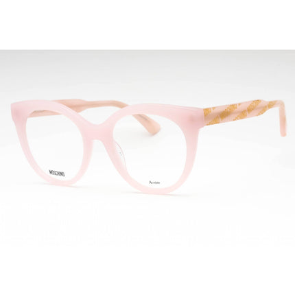 Moschino Women's Eyeglasses - Pattern Pink Acetate Cat Eye Full Rim Frame | MOS613 OBL ,