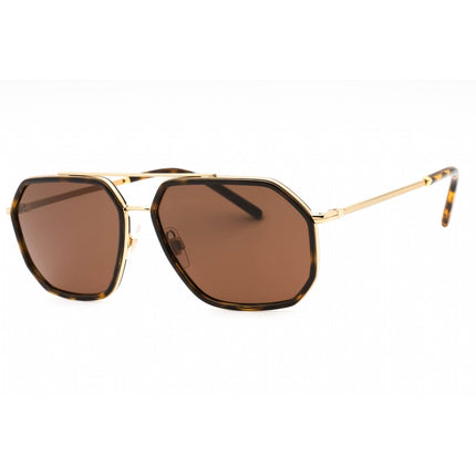 Dolce & Gabbana Men's Sunglasses - Gold/Havana Metal Pilot Frame | 0DG2285 02/73 ,