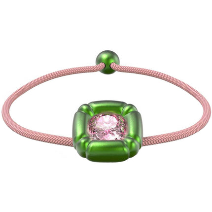 Swarovski Women's Bracelet - Dulcis Green and Pink Cushion Cut Crystals | 5613643 ,