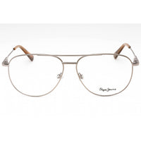 Pepe Jeans Men's Eyeglasses - Gunmetal Metal Aviator Full Rim Frame | PJ1356 C1 ,