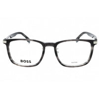 Hugo Boss Men's Eyeglasses - Grey Horn Plastic Square Full Rim | BOSS 1408/F 02W8 00 ,