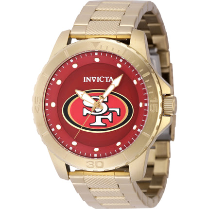 Invicta Men's Watch - NFL San Francisco 49ers Quartz Yellow Gold Steel Bracelet | 48094 ,