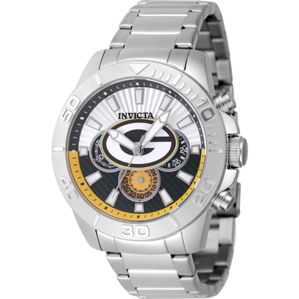 Invicta Men's Watch - NFL Green Bay Packers Green, Silver Tone Dial Bracelet | 47952 ,