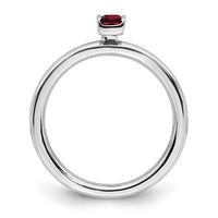 Sterling Silver Stackable Expressions Garnet Ring | QSK2112 ,