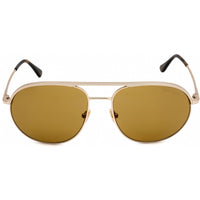 Tom Ford Men's Sunglasses - Matte Rose Gold Metal Aviator Full Rim Frame | FT0772 29E ,
