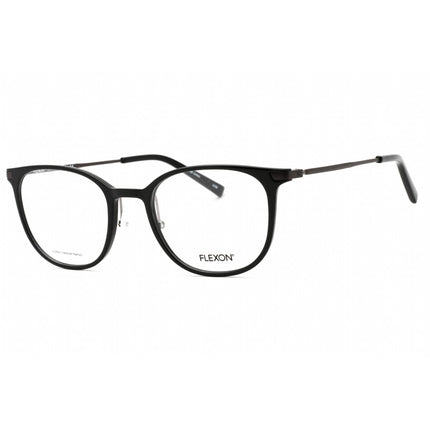 Flexon Men's Eyeglasses - Shiny Black Cat Eye Full Rim Frame | FLEXON EP8002 001 ,