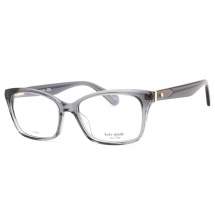 Kate Spade Women's Eyeglasses - Grey Plastic Rectangular Shape Frame | Jeri 0KB7 00 ,
